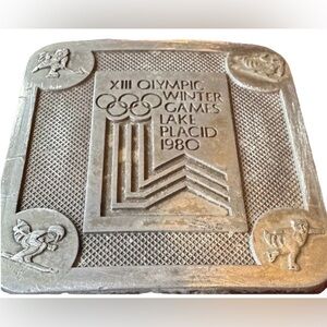 1980 XIII Olympic Winter Games Lake Placid Belt Buckle